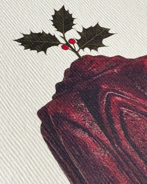 Christmas Plum Pudding Card