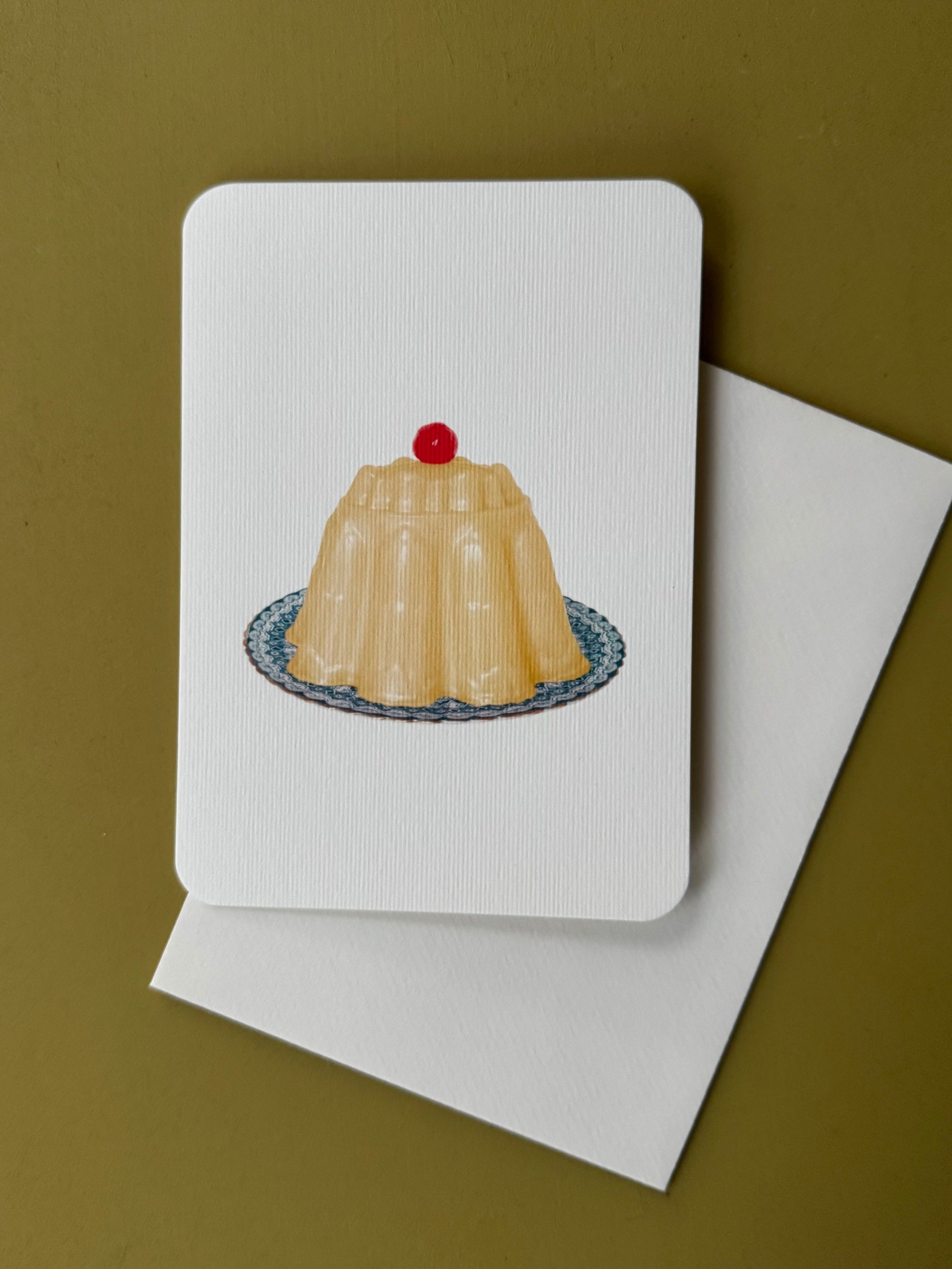 Custard Cream Blancmange Card