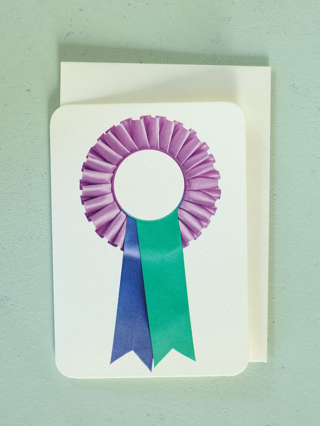 Lavender & Teal Ribbon Card