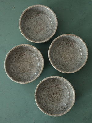 Speckled Stoneware Medium Bowl, Wedgewood Blue