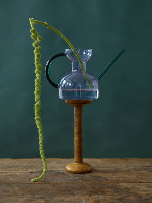 Glass Watering Can, Purple