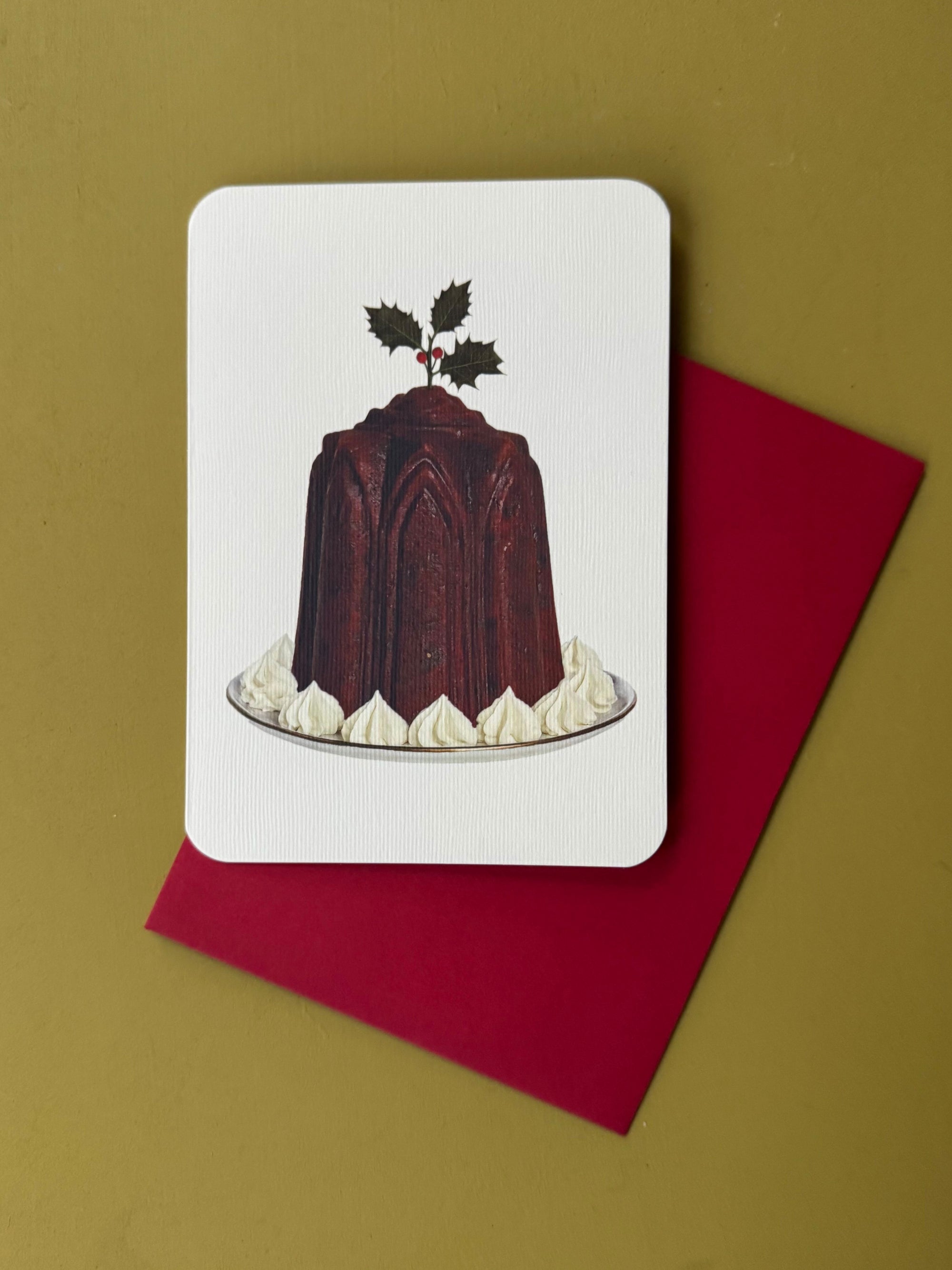 Christmas Plum Pudding Card