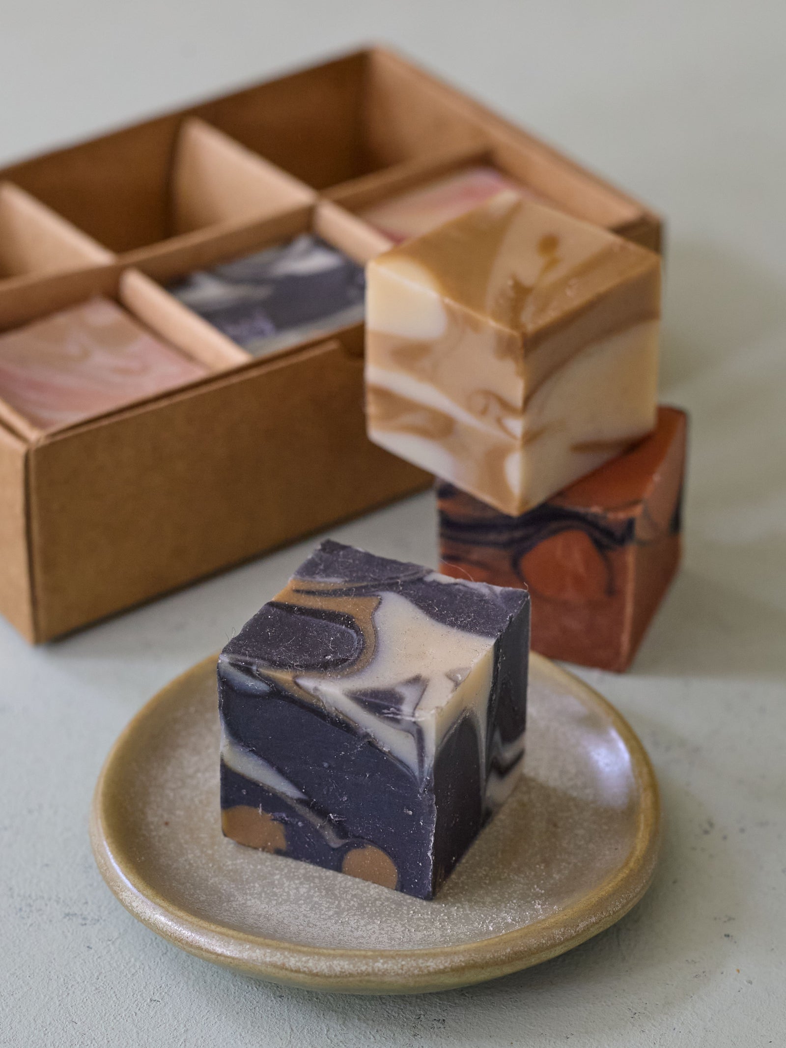 Botanical Marbled Soap Set
