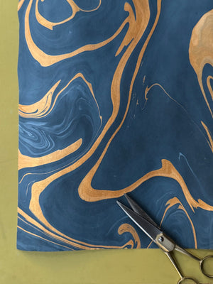 Hand Marbled Gift Wrap