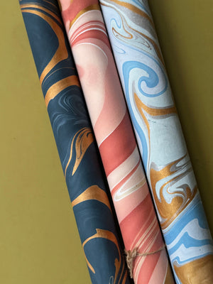 Hand Marbled Gift Wrap