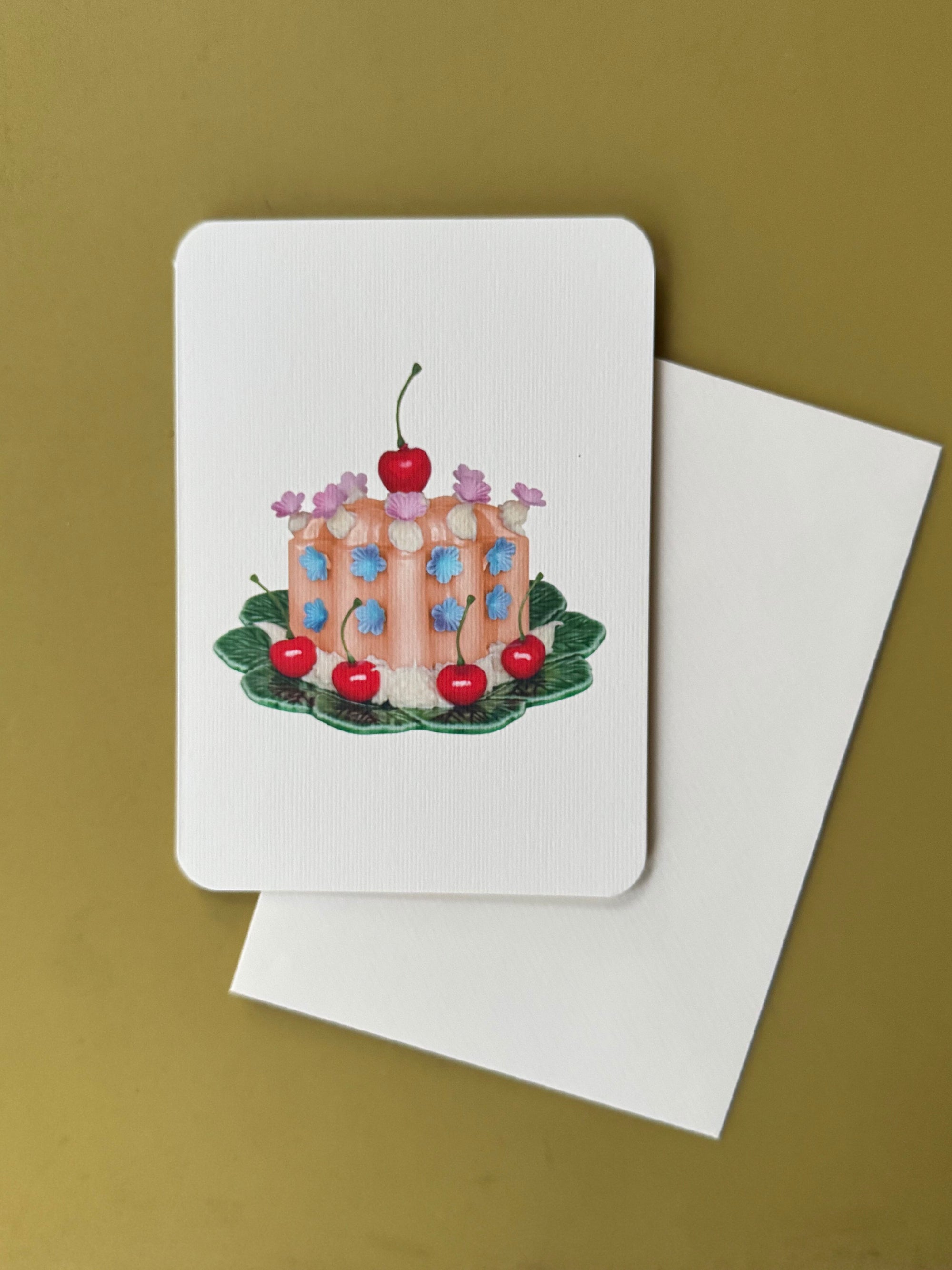 Saffron Cream Desert Card