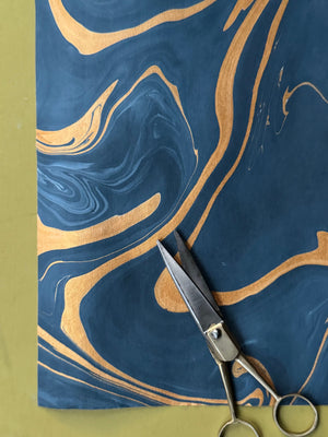 Hand Marbled Gift Wrap