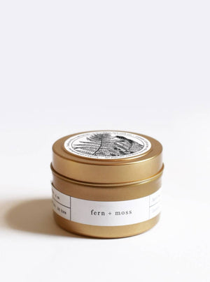 Fern & Moss Gold Travel Candle