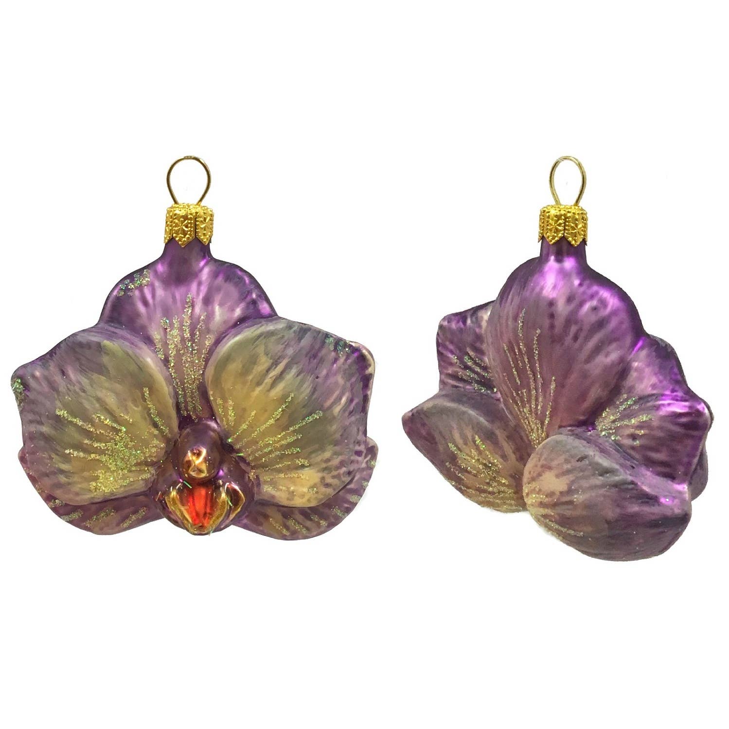 Purple Orchid Ornament