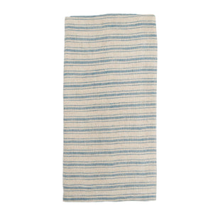 Blue Boat Stripe Linen Napkin