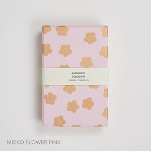 Box Card Set, Flower Pink Mieko