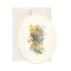 Narcissus Oval Card