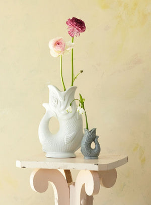 Gluggle Vase, White
