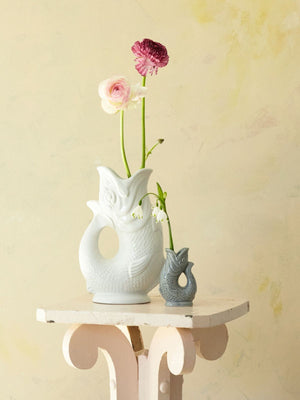 Mini Gluggle Vase, Light Grey
