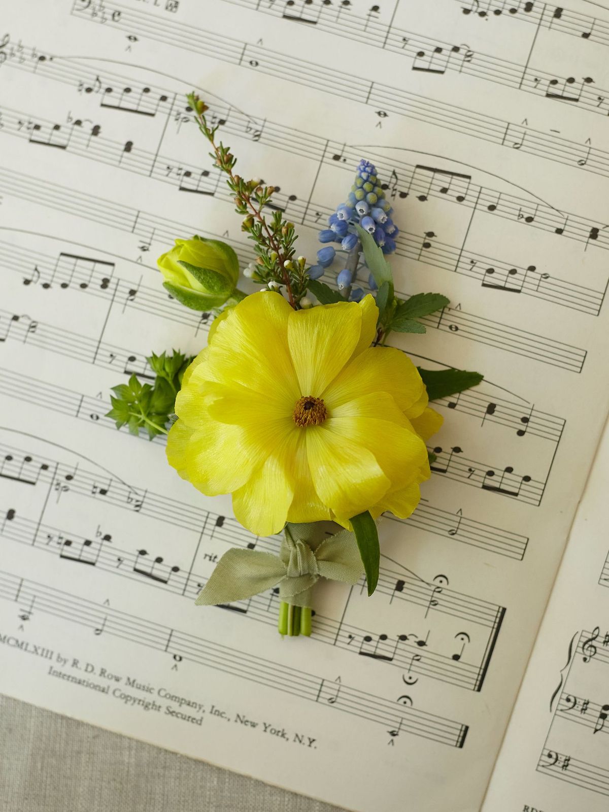 Whimsy Boutineer Artful Whimsy Boutonnière, Groom - Walter Pine Floral Studio