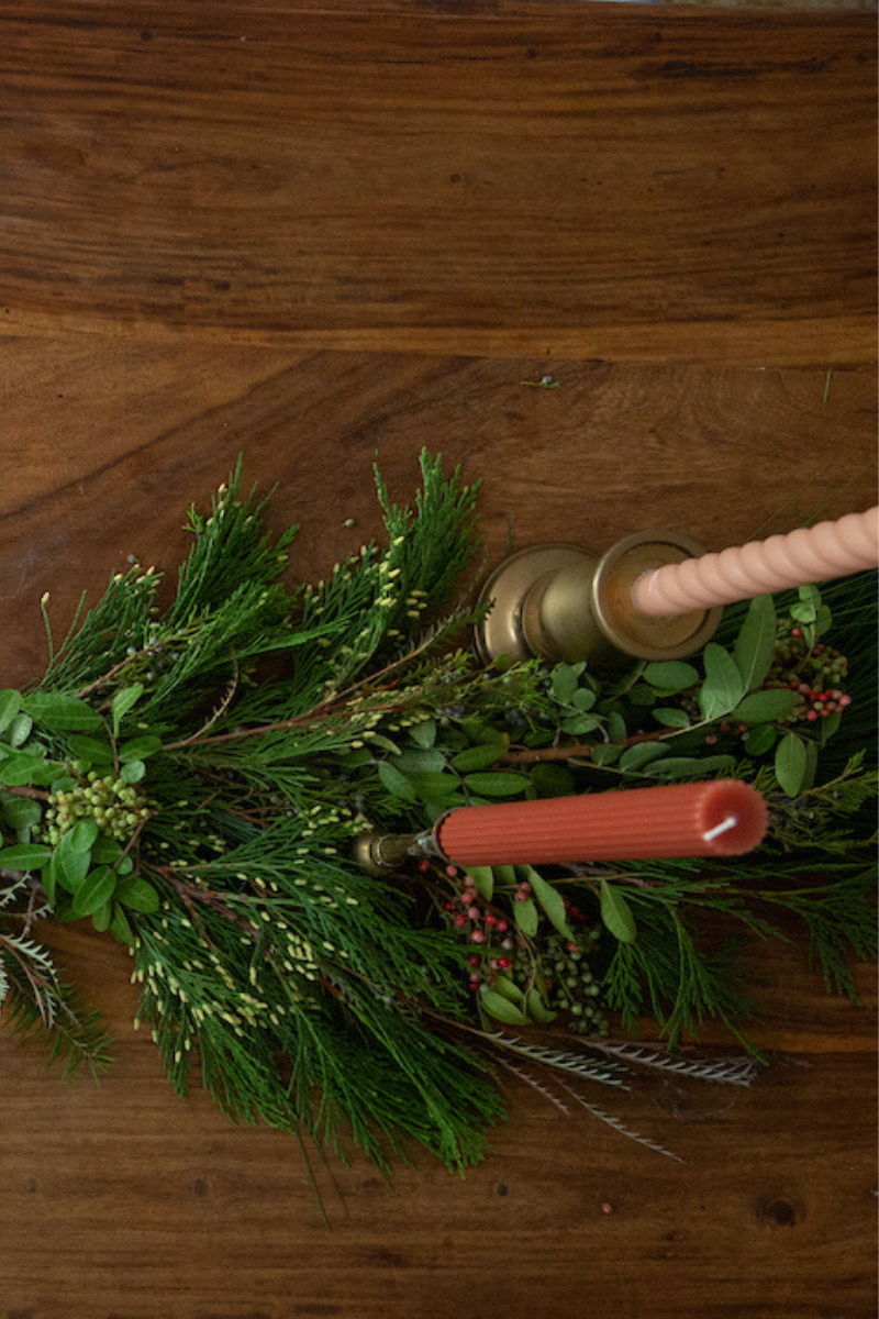 Artful Pine Mantlepiece