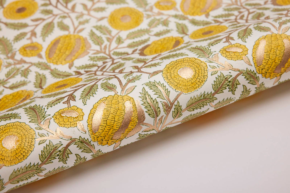 Hand-Block Printed Gift Wrap
