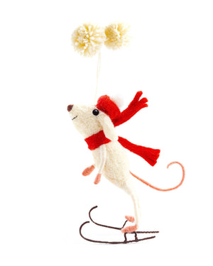 Skater Mouse Ornament