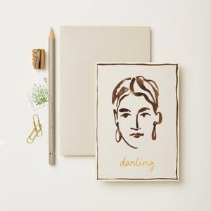 Darling Portrait Card