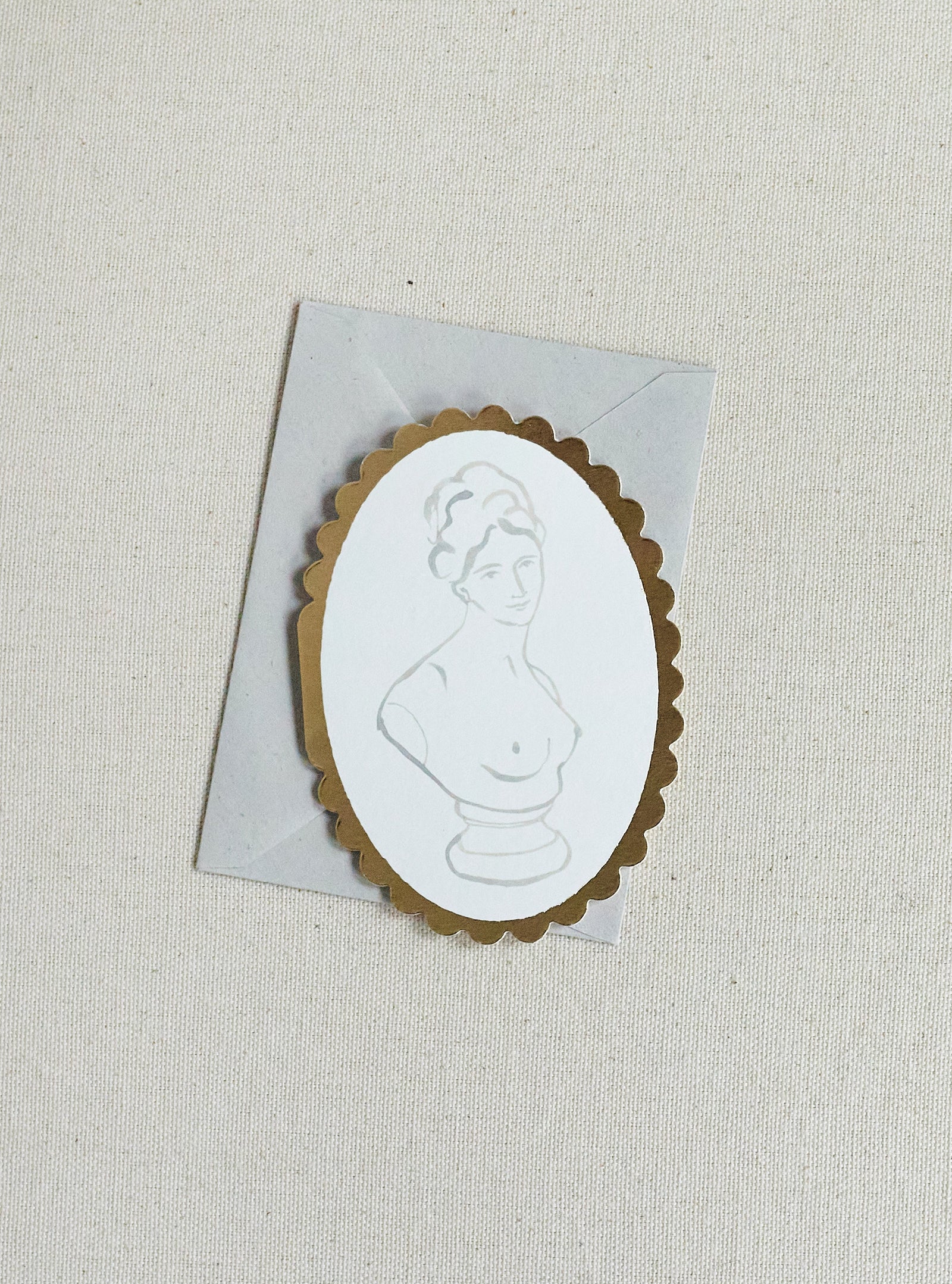 Classical Bust Mini Card