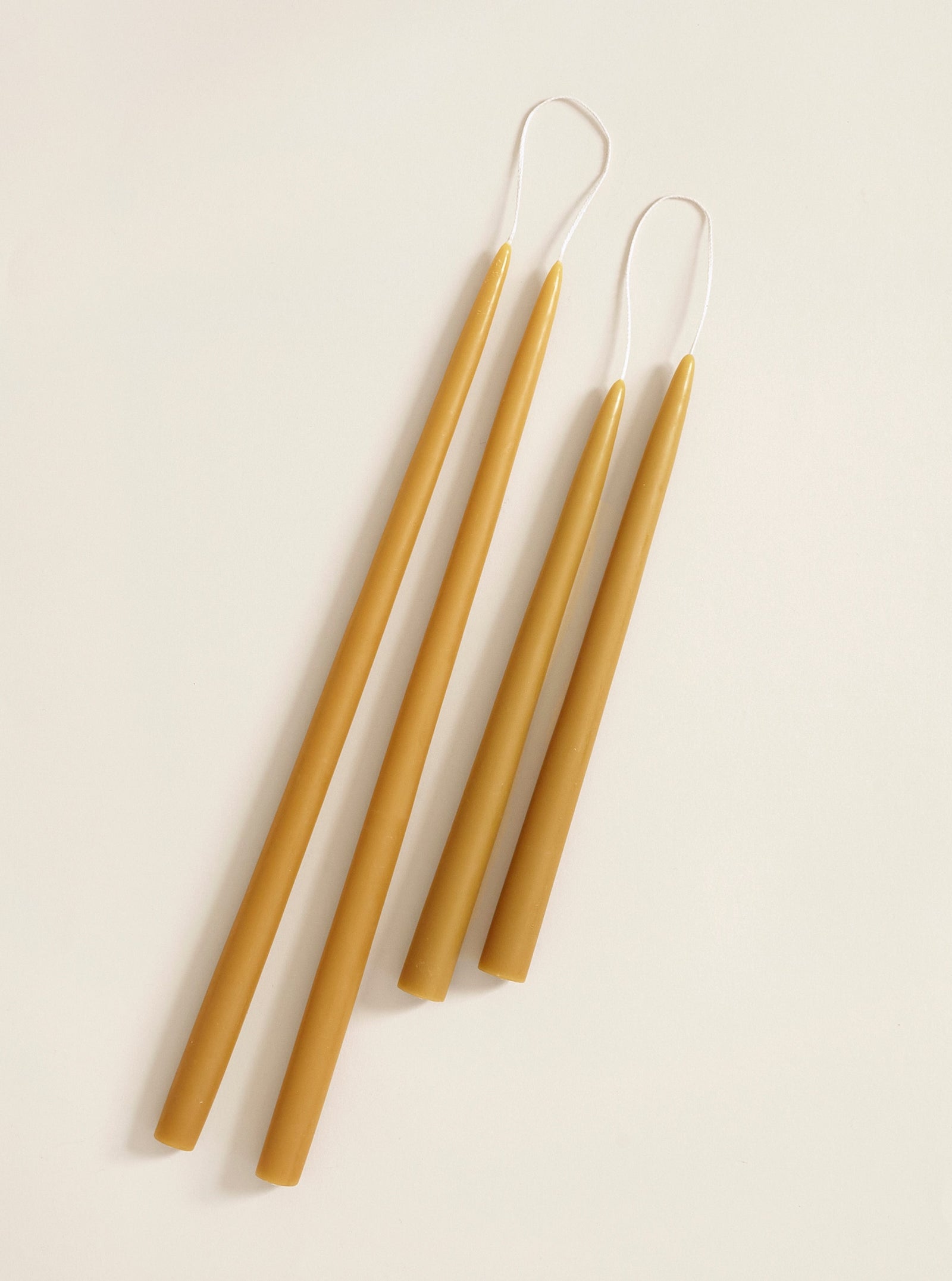 Dipped Taper Candles, Miel 12in.