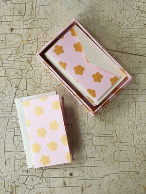 Box Card Set, Flower Pink Mieko