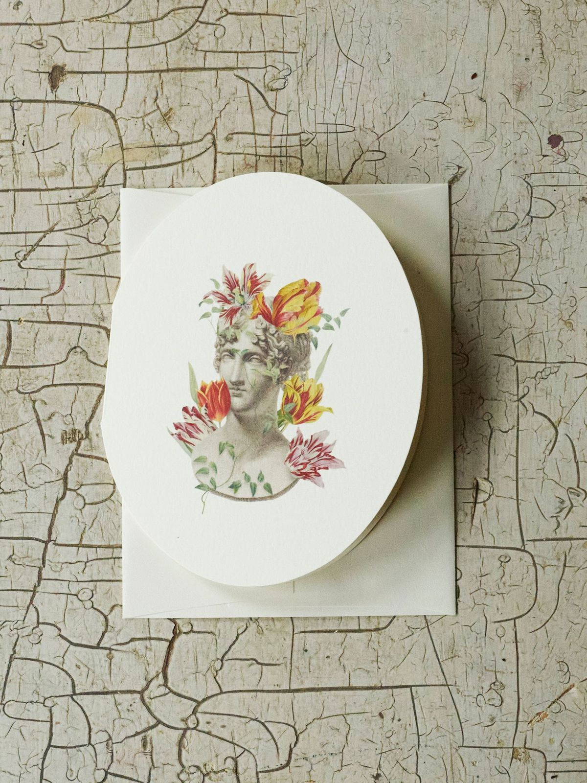 Tulip Oval Card
